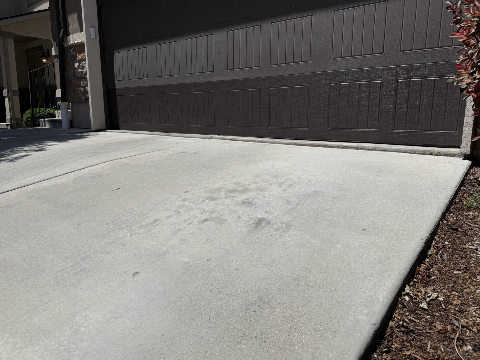 Level driveway apron after lifting, Lehi